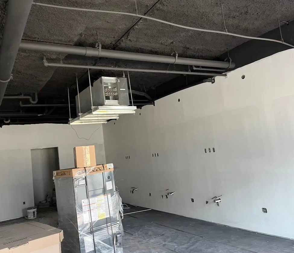 Commercial ductwork installation